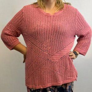 Laura Plus Pink Knit Sweater